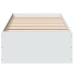 Estructura de cama madera de ingeniería blanca 75x190 cm