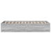 Estructura de cama madera de ingeniería gris Sonoma 75x190 cm