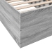 Estructura de cama madera de ingeniería gris Sonoma 75x190 cm