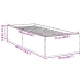 Estructura de cama madera de ingeniería gris Sonoma 75x190 cm