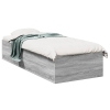 vidaXL Estructura de cama madera de ingeniería gris Sonoma 75x190 cm