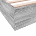 Estructura de cama madera de ingeniería gris Sonoma 200x200 cm