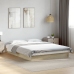 Estructura de cama sin colchón madera roble Sonoma 140x200 cm