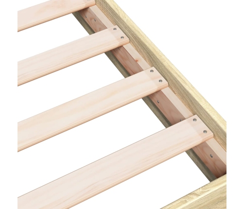 Estructura de cama sin colchón madera roble Sonoma 140x200 cm