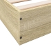 Estructura de cama sin colchón madera roble Sonoma 140x200 cm