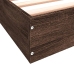 vidaXL Estructura de cama madera de ingeniería marrón roble 140x190 cm