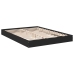 Estructura de cama madera de ingeniería negra 135x190 cm
