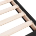 Estructura de cama madera de ingeniería negra 135x190 cm