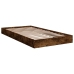 Estructura de cama sin colchón madera roble ahumado 90x190 cm