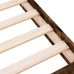 Estructura de cama sin colchón madera roble ahumado 90x190 cm