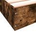 Estructura de cama sin colchón madera roble ahumado 90x190 cm