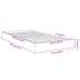 Estructura de cama sin colchón madera roble ahumado 90x190 cm