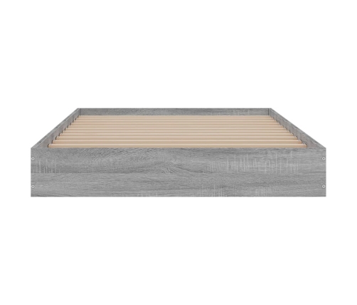 Estructura de cama madera de ingeniería gris Sonoma 90x190 cm