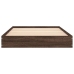 Estructura de cama sin colchón madera marrón roble 90x190 cm