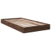Estructura de cama sin colchón madera marrón roble 90x190 cm