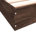 Estructura de cama sin colchón madera marrón roble 90x190 cm