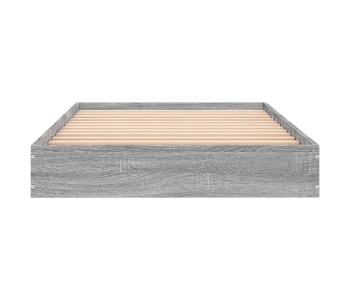 Estructura de cama madera de ingeniería gris Sonoma 75x190 cm