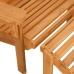 Silla de jardín Adirondack con reposapiés madera maciza teca