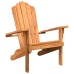 Silla de jardín Adirondack madera maciza teca 77x78x95 cm