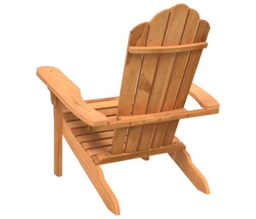 Silla de jardín Adirondack madera maciza teca 77x78x95 cm