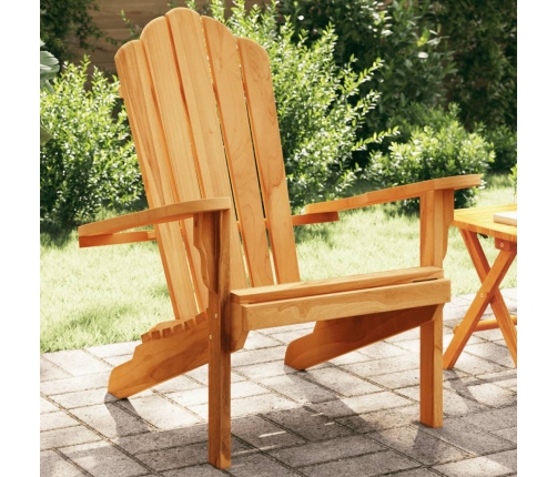 Silla de jardín Adirondack madera maciza teca 77x78x95 cm