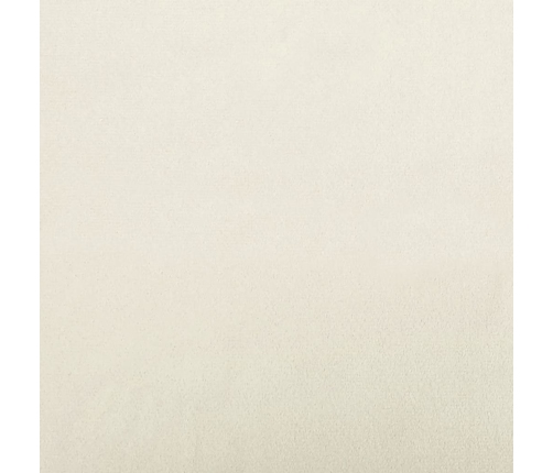 Sofá de 3 plazas con cojines terciopelo color crema 180 cm