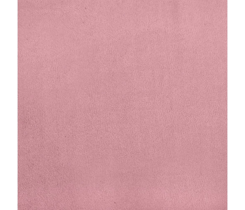Juego de sofás con cojines 3 piezas terciopelo rosa
