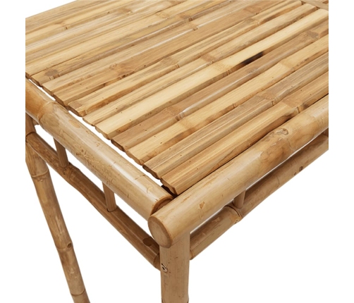 Juego de comedor de jardín 5 piezas bambú