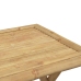 Juego de mesa y sillas de jardín 3 piezas bambú