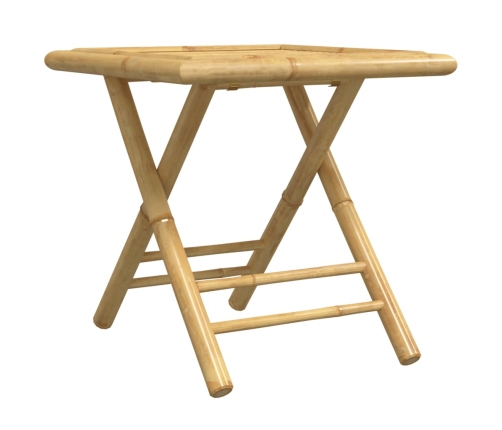 Juego de mesa y sillas de jardín 3 piezas bambú