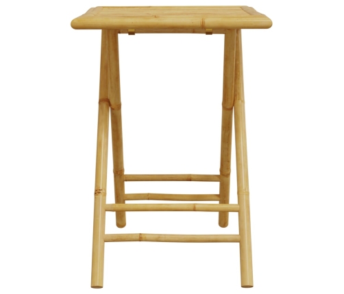 Juego de mesa y sillas de jardín 3 piezas bambú