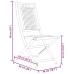 Juego de mesa y sillas de jardín 3 piezas bambú