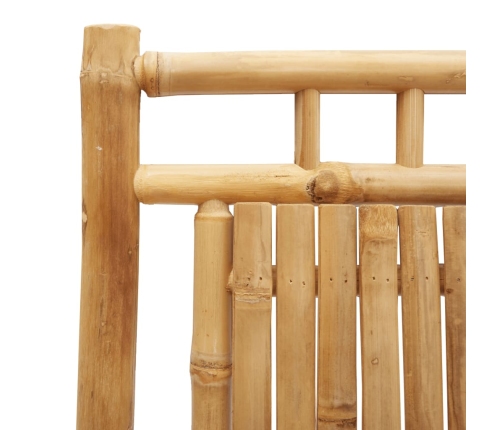 Juego de mesa y sillas de jardín 3 piezas bambú