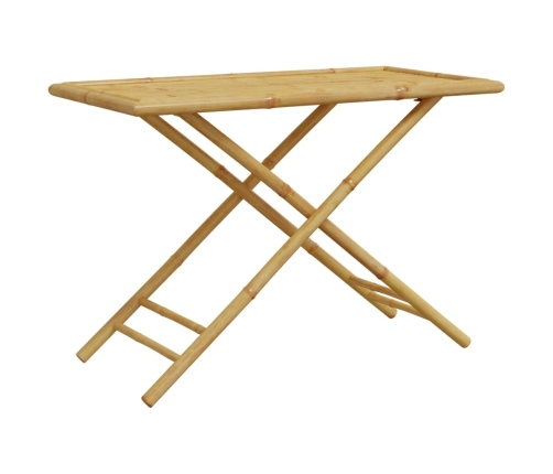 Juego de comedor de jardín 5 piezas bambú
