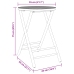 Juego de mesa y sillas de jardín 3 piezas bambú