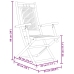 Juego de mesa y sillas de jardín 3 piezas bambú