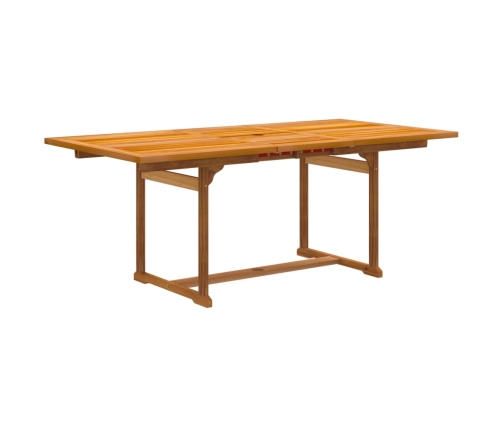 Juego comedor de jardín 7 pzas madera maciza acacia y textileno