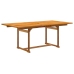 Juego comedor de jardín 7 pzas madera maciza acacia y textileno
