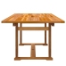 Juego comedor de jardín 7 pzas madera maciza acacia y textileno
