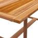 Juego comedor de jardín 7 pzas madera maciza acacia y textileno