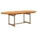 Juego comedor de jardín 9 pzas madera maciza acacia y textileno