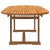 Juego comedor de jardín 9 pzas madera maciza acacia y textileno