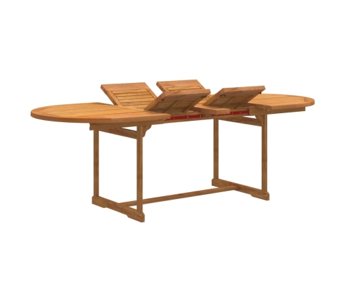 Juego comedor de jardín 9 pzas madera maciza acacia y textileno