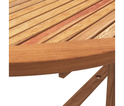 Juego comedor de jardín 9 pzas madera maciza acacia y textileno