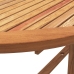 Juego comedor de jardín 9 pzas madera maciza acacia y textileno