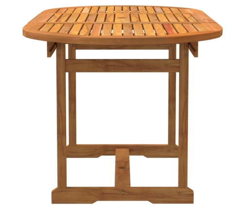 Juego comedor de jardín 5 pzas madera maciza acacia y textileno
