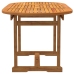 Juego comedor de jardín 5 pzas madera maciza acacia y textileno