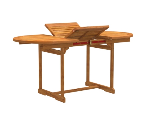 Juego comedor de jardín 5 pzas madera maciza acacia y textileno