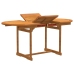 Juego comedor de jardín 5 pzas madera maciza acacia y textileno