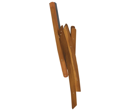 Juego comedor de jardín 5 pzas madera maciza acacia y textileno